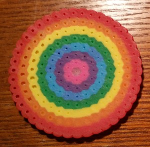 Perler Beads - Rainbow Circle